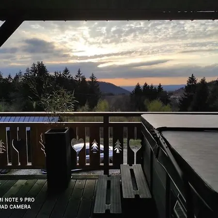 Chalet Neuf Avec Jacuzzi Prive, Vue Imprenable Sur Massif Des Vosges Belfahy